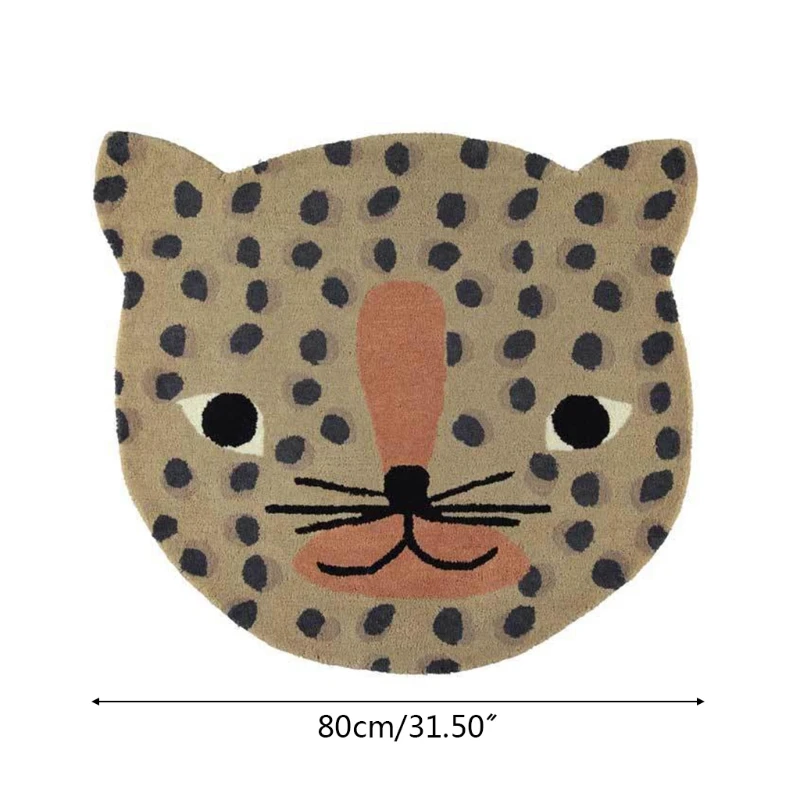 

Cartoon Leopard Baby Play Mat Crawling Carpet Kids Room Floor Rug Round Game Pad Playmat Newborn Photography Props