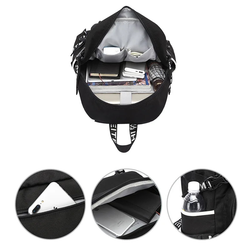 

WOLF Game Among Us Backpack Boys Girls School Bag Men Women Double Layer Laptop Rucksack Kids Teens USB Travel Knapsack Gift