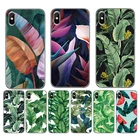 Для Motorola-Moto G8 Power Lite G9 Play G Stylus E7 E6 P50 E6S E 2020 G 5G Plus Мягкий чехол из ТПУ с зелеными банановыми листьями