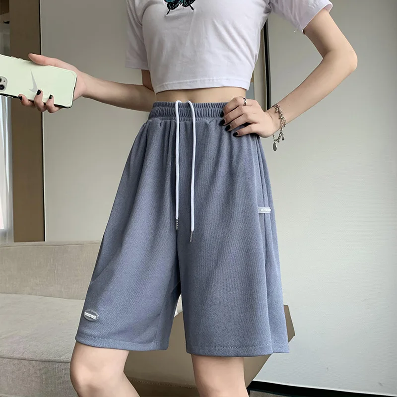 

2021 High Waist Soft Comfort Women's Pants Casual Spring Summer Woman Pants Ice Silk Ankle-Length Trousers Female Slacks