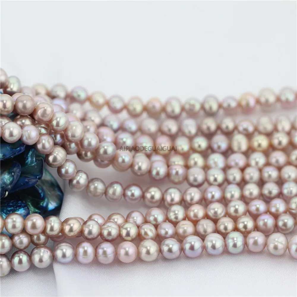 

Оптовая Продажа подлинных 5 нитей APDGG AA 6 мм круглые фиолетовые жемчужные нитки в виде картофеля свободные бусины для женщин женские ювелирные изделия «сделай сам»