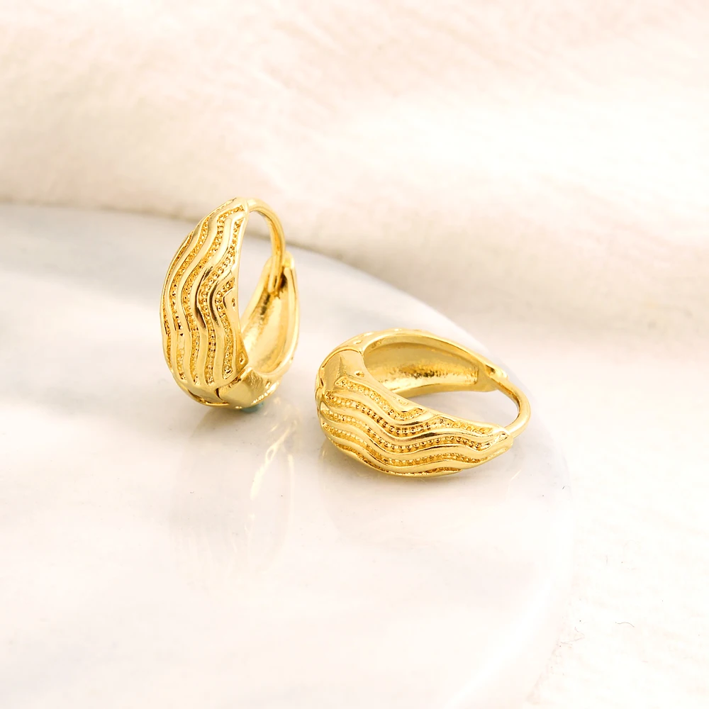 

gold Sudan Earrings for Women/Girls Gold Color Arab Jewellery African hoop Earring Wedding cute kids charms Gifts