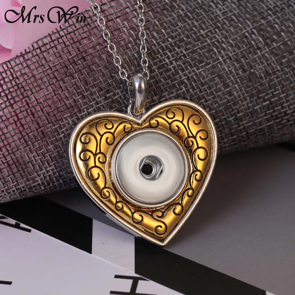 Новые винтажные ювелирные изделия с защелкой металлические кнопки ожерелья 18 мм