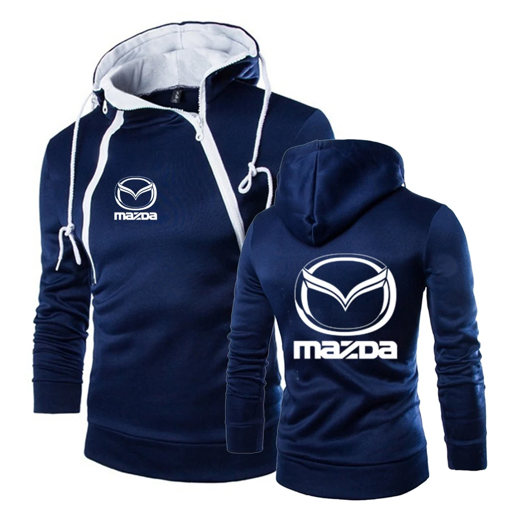 

2021 Mazda Car Logo Custom Brand Harajuku Style Hooded Sweatshirt Classic Tracksuit Warm Slim Tops Leisure Men Pullover Hoodies