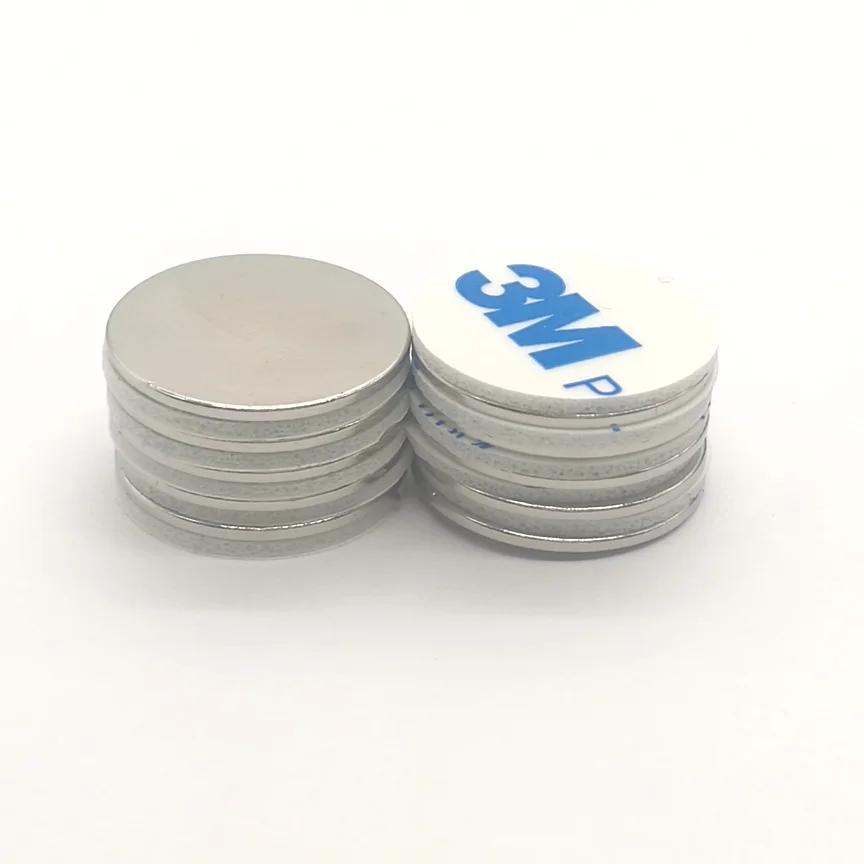 10 шт./лот дисковый магнит 10*1 12*1 15*1 18*1 ремень с 3M самоклеящимися N35 NdFeB магнитами 10x1