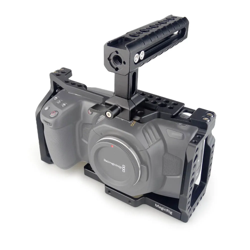 MAGICRIG BMPCC 4K клетка с ручкой NATO для Blackmagic Pocket cinema camera BMPCC 4 K/BMPCC 6K крепление микрофона монитор вспышка