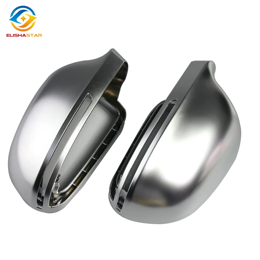 

Matt Chrome Mirror Cover Rearview Side Mirror Cap For Audi A4 B8 A6 C6 A5 8T Q3 A3 8P