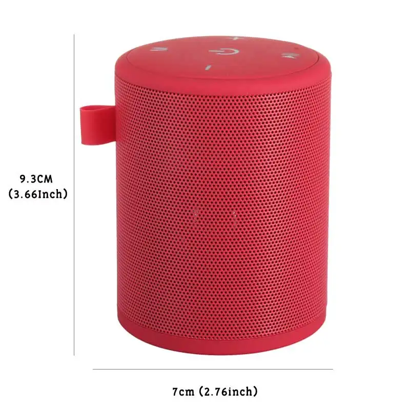 T2 mini Red T2 беспроводной Bluetooth динамик водонепроницаемый портативный открытый мини Колонка коробка динамик Поддержка TF карты стерео HiFi динамик s - Цвет: T2 mini Red