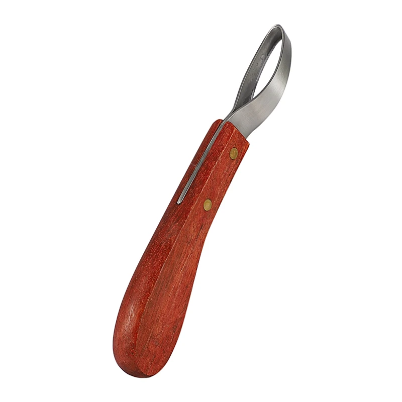 Конский нож-копыта Овальный конский нож инструмент из нержавеющей стали для