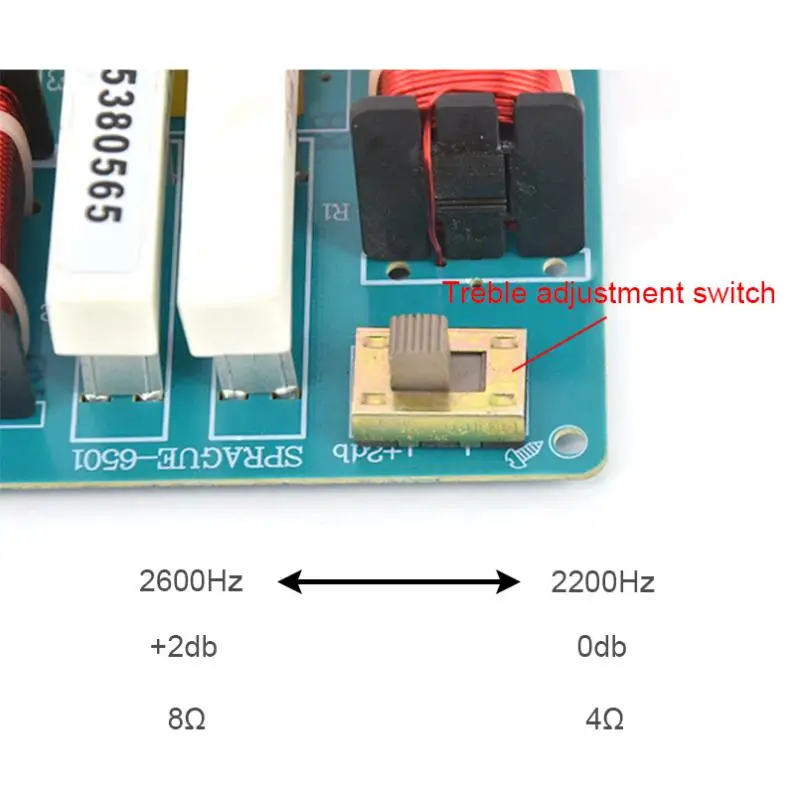 300 Вт 5-полосный автомобильный динамик кроссовер аудио высокие частоты + басы