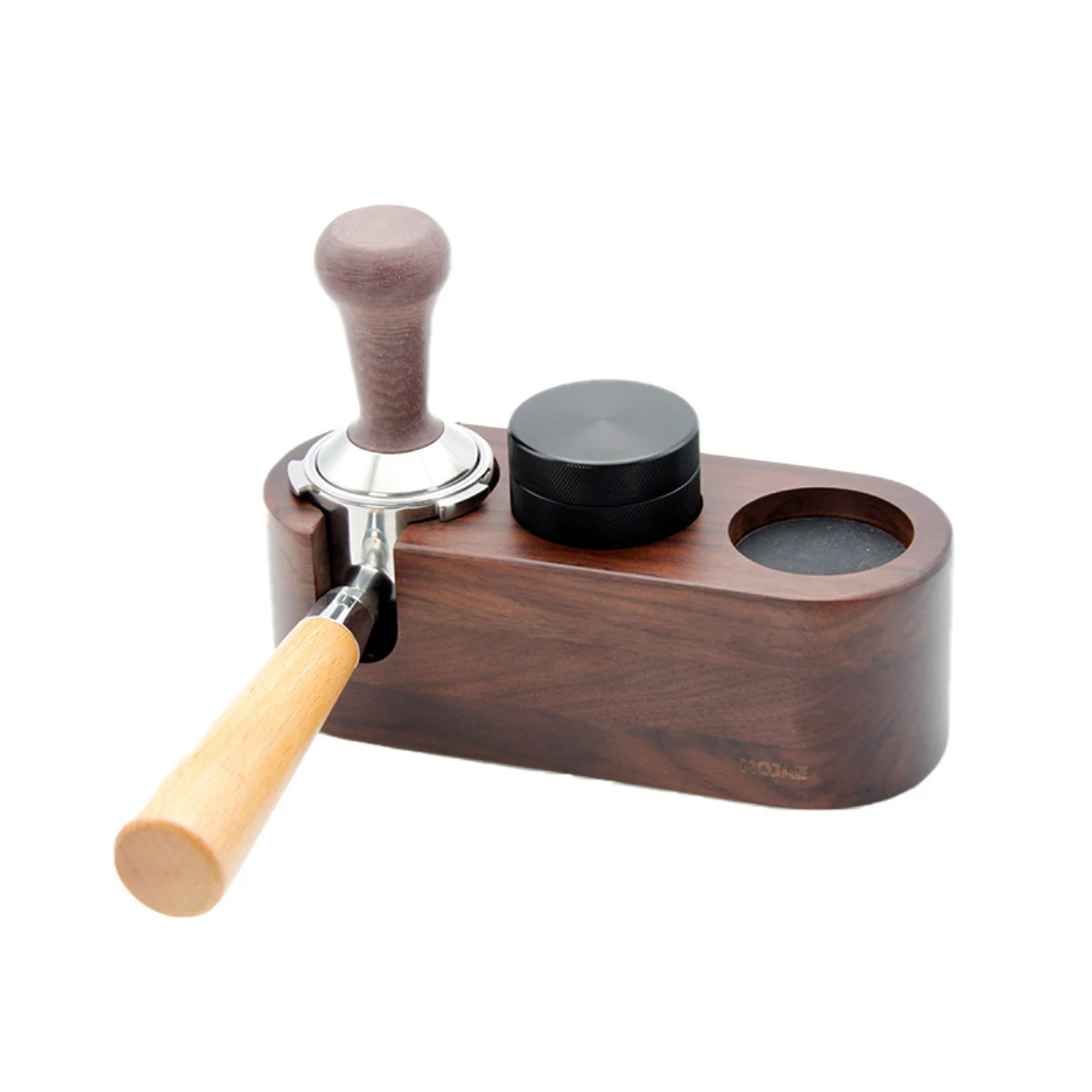 

Espresso Coffee Tamper Base Solid Wood Support Seat Tamper Mat Holder Coffee Maker Support Rack Anti-slip Coffeware Bar Acces