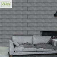funlife%c2%ae grey cement wall stickers wallpaper furniture decor contact paper waterproof self adhesive living room kitchen bedroom