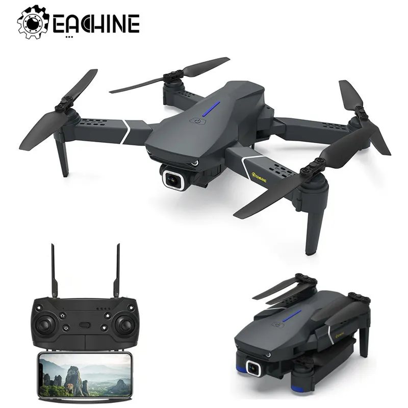 Квадрокоптер E520 Радиоуправляемый складной с широкоугольной камерой 4K/Eachine P HD Wi Fi