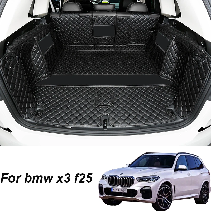 Leather Car Trunk Mats For bmw x3 f25 2011 2012 2013 2014 2015 2017 Anti-Dirty Protector Tray Cargo Liner Accessories Styling
