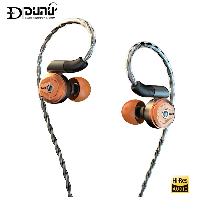 DUNU DK2001 HiFi аудио 3BA + 1DD гибридные драйверы наушники-вкладыши IEM с захватом MMCX