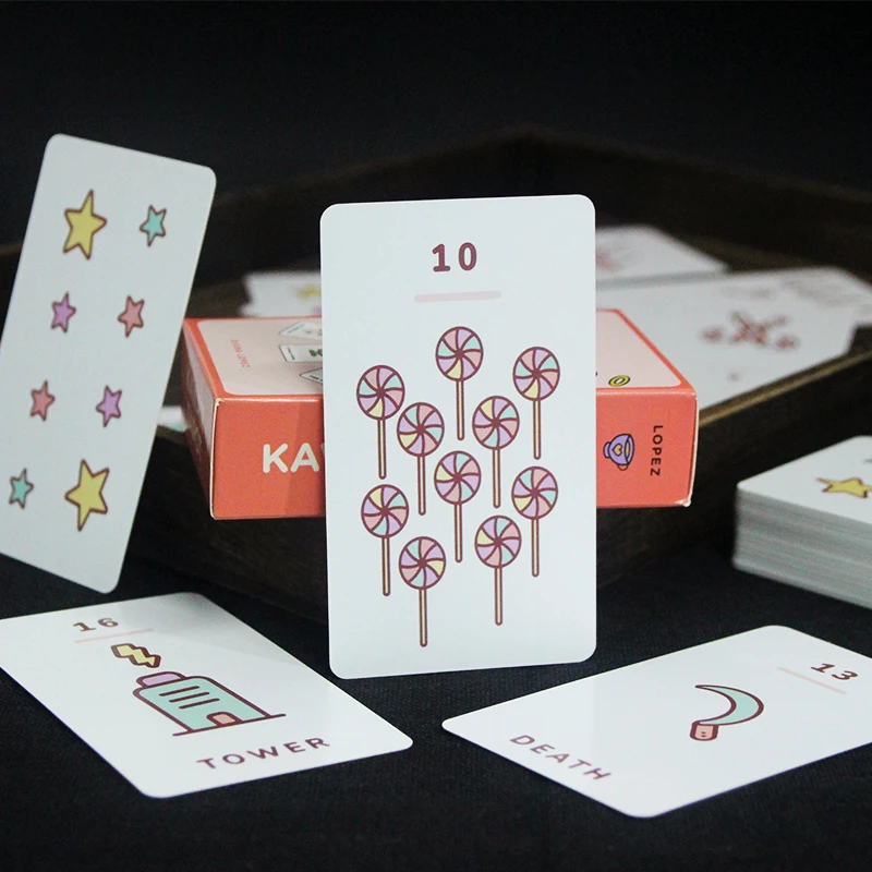 2021 Hot Design Kawaii Tarot 78PCS Playing Cards Table Gamet Oracle Interactive Desktop Tarots Card Drinking Party Game | Спорт и
