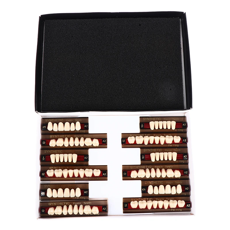 

3 Set /box/84 Pieces Small Medium Big Dental Synthetic Polymer Teeth Full Set Resin Denture Dental Teeth