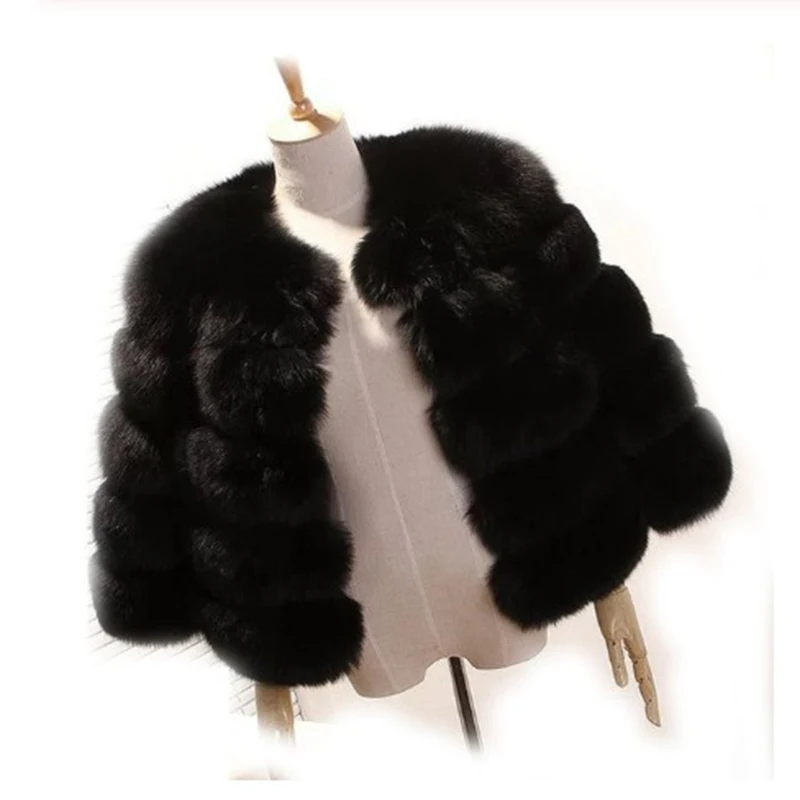 Mink Coats Women 2020 Winter New Fashion Pink FAUX Fur Coat Elegant Thick Warm Outerwear Fake Jacket Chaquetas Mujer B119 | Женская