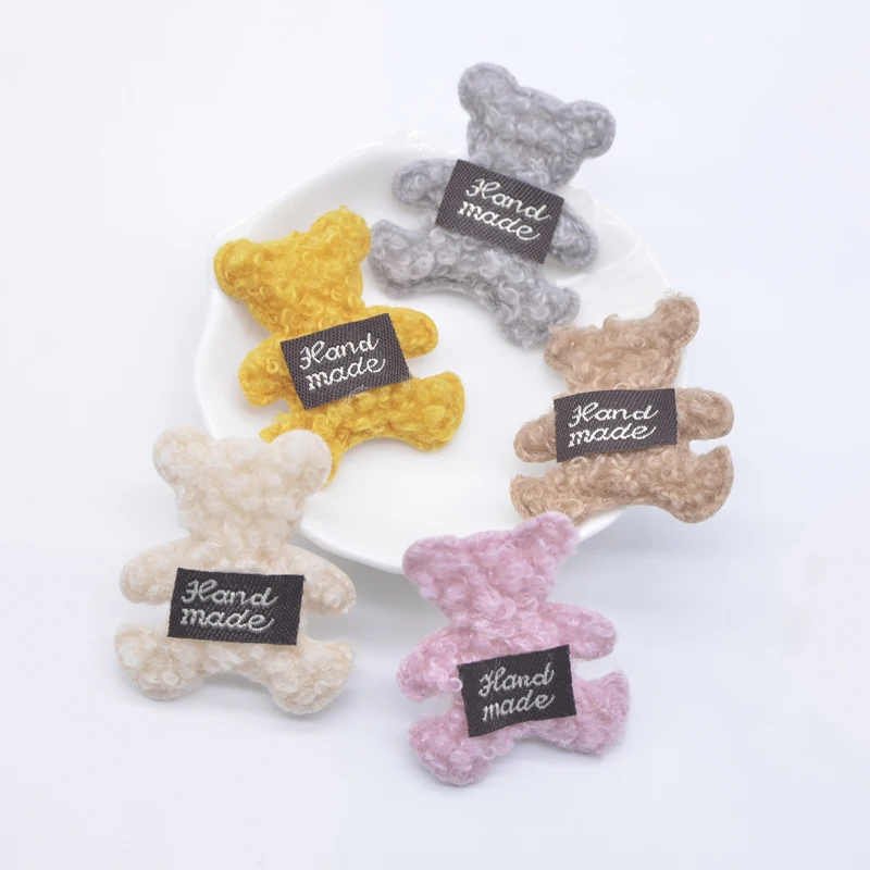 

20 шт. Мягкий Медведь Кролик с ручной аппликацией для одежды ручной работы шляпы леггинсов Швейные нашивки «сделай сам» головные уборы аксес...