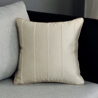 2022 luxury ivory geometric art cushion cover decorative pillow case modern simple stripe sofa chair bedding coussin