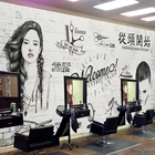 3D обои на заказ, Ретро стиль, цементная стенка, салон красоты, Парикмахерская, фон, Настенный декор, ручная роспись, граффити, настенная живопись, фотообои