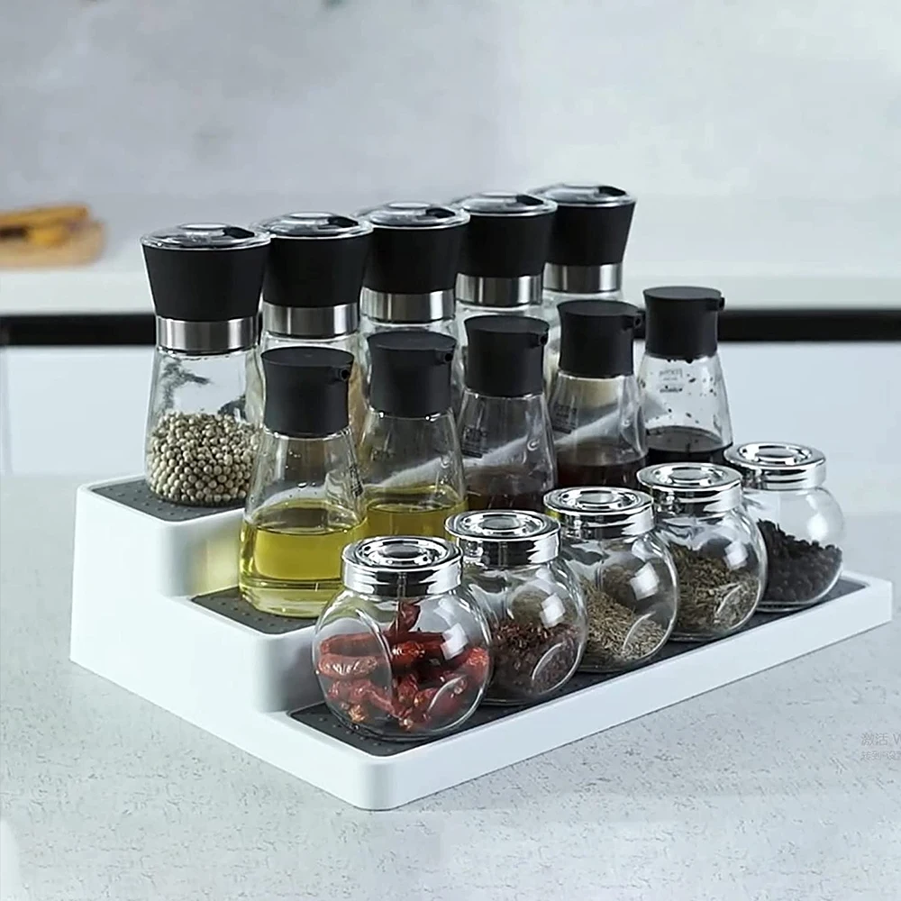 

Подставка для специй, органайзер с возможностью расширения, 3 уровня, демонстрация фигурок, игрушек, моделей