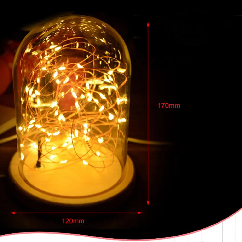 Огненное дерево Серебряный цветок стеклянная крышка лампа украшение настольная