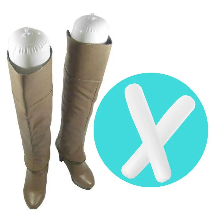 

2pcs Boots Stand Holder 50cm Tall Shoes Rack Support Inflatable PVC Long Women Shoe Stretcher Organizer Storage