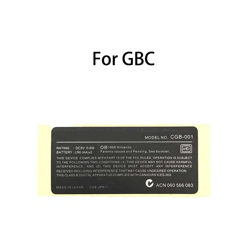 Новые ярлыки Φ для GBA SP GBC GBP корпус игровой консоли наклейки на заднюю панель PS4 Pro