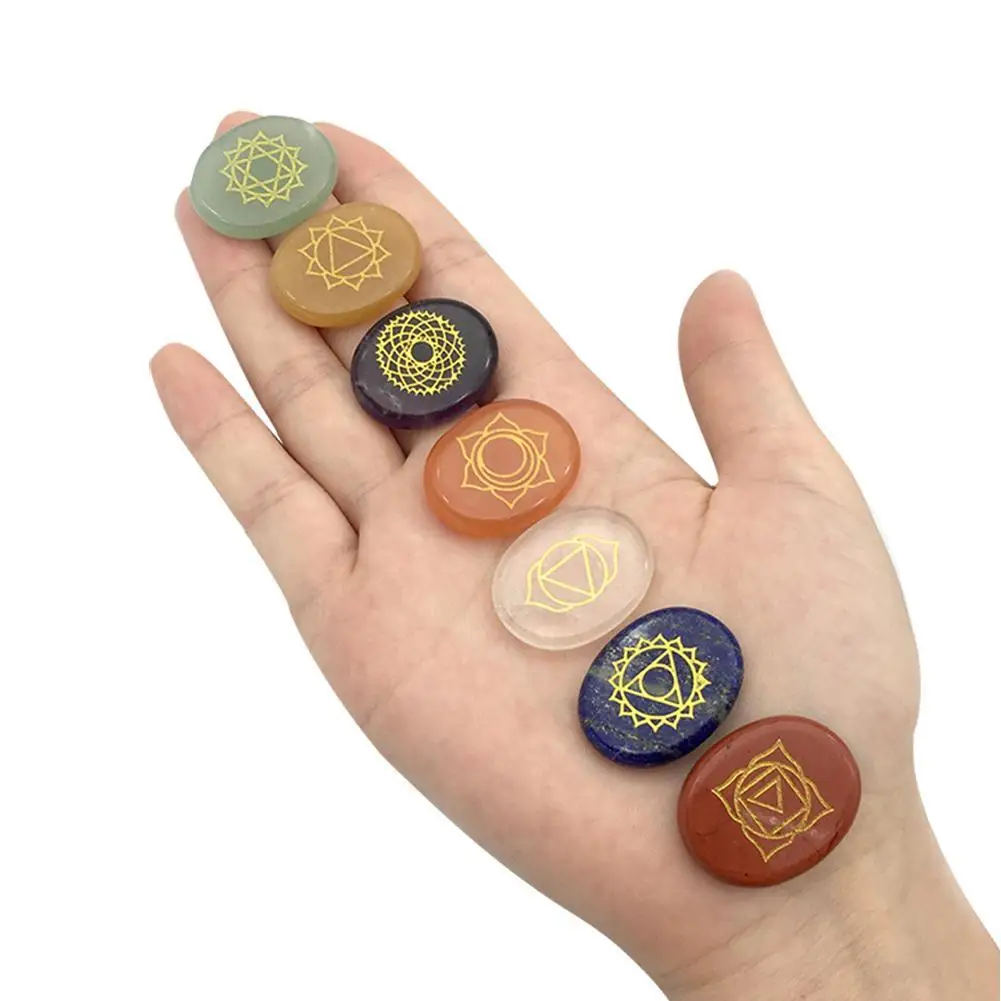 7 шт. набор лечебных камней чакр | Дом и сад