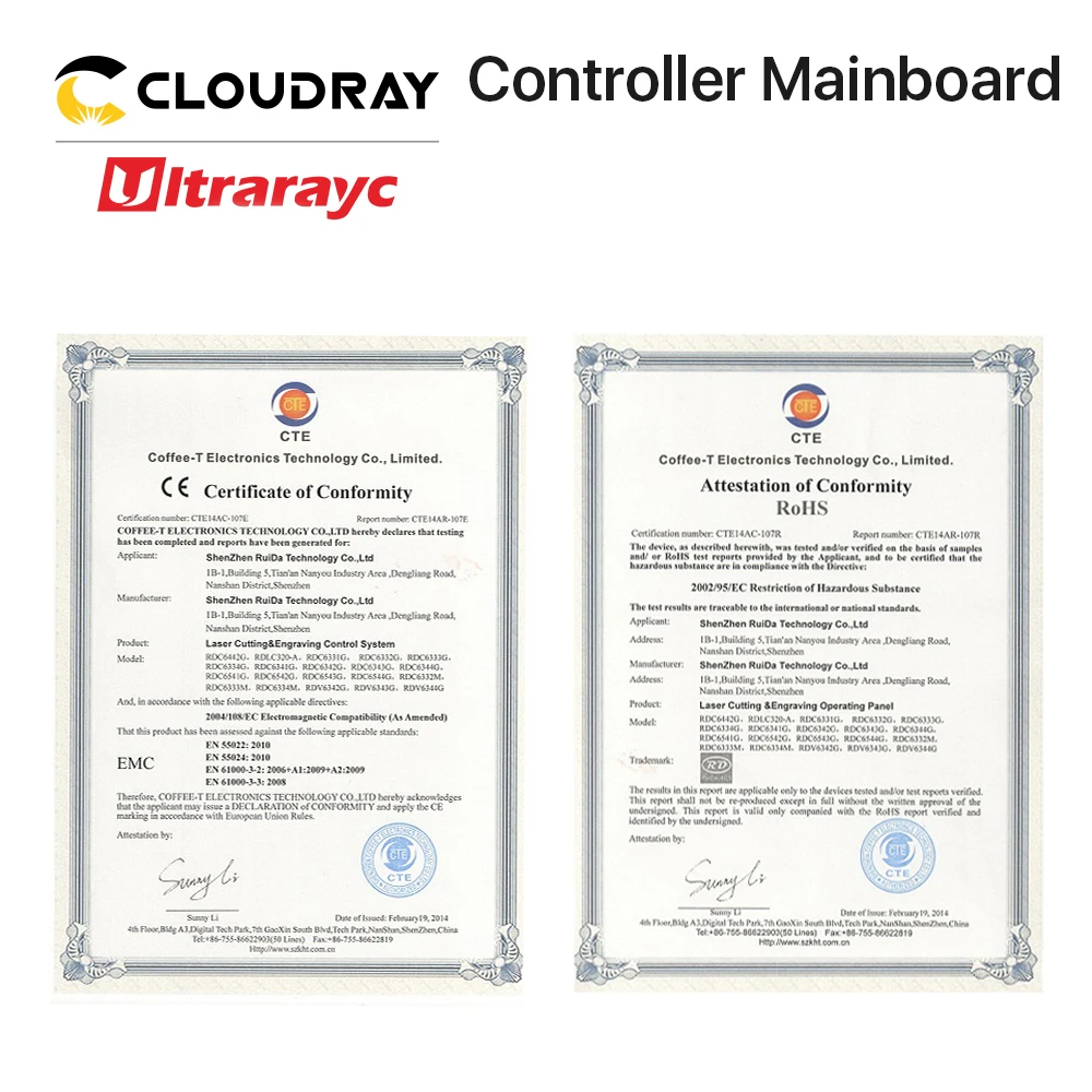 Ultrarayc Ruida RD RDC6442G Co2 лазерный DSP контроллер для лазерной гравировальная и режущая