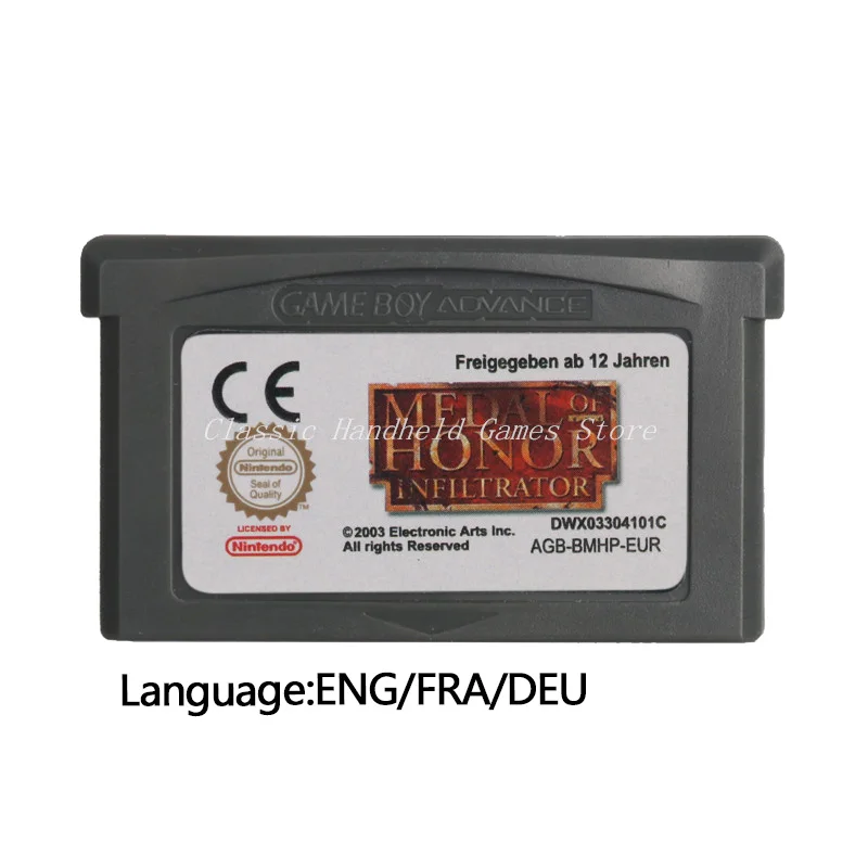 Игровой Картридж карта для видеоигр с эмблемой фильтратора европейская версия