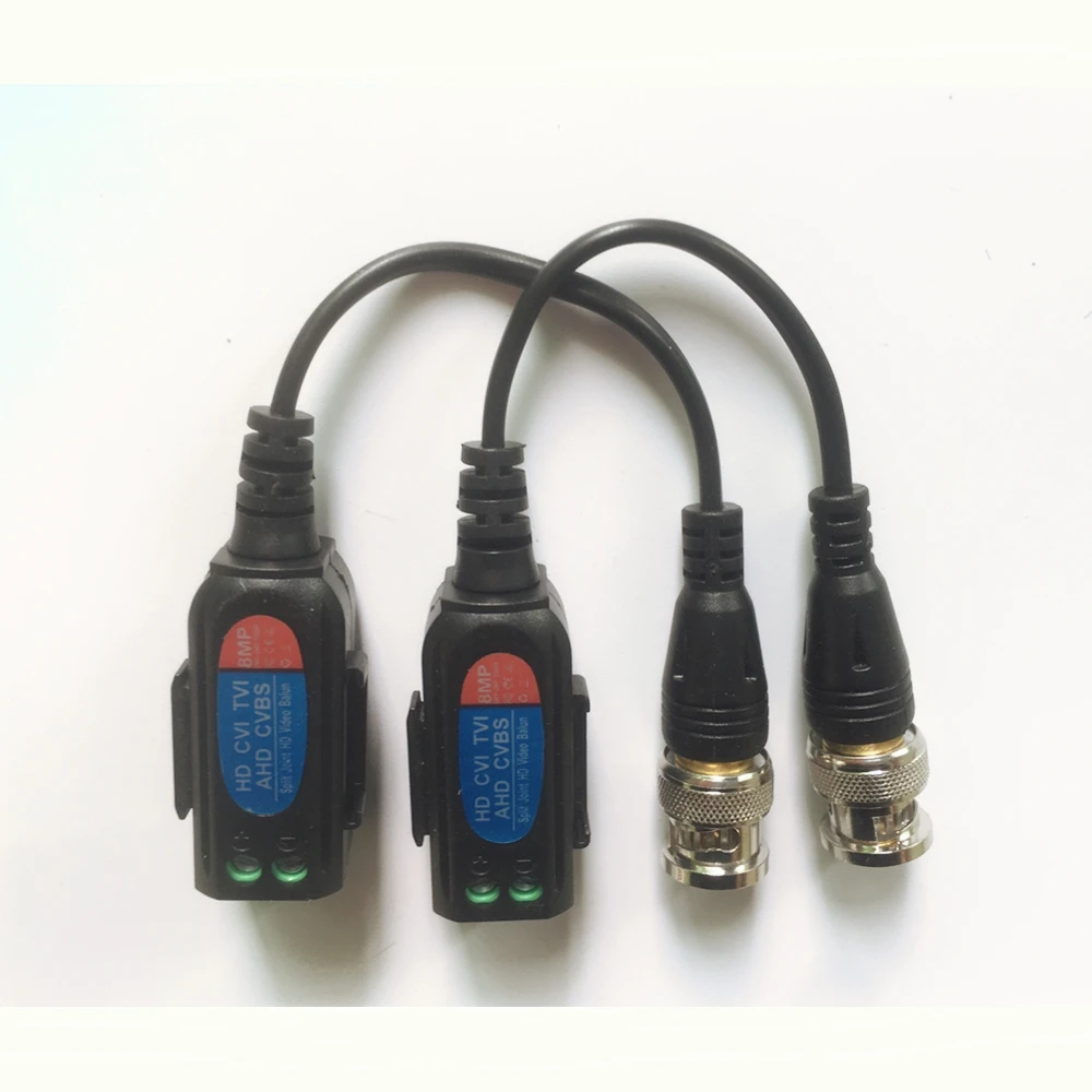 UTP Video Balun 8MP AHD/CVI/TVI Twisted BNC CCTV Passive Transceivers Cat5 | Безопасность и защита