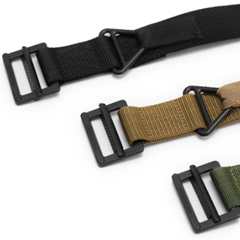 

3PCS Inner Belt, Non-Porous Belt with Metal Buckle, Climbing Multifunctional Outdoor Camouflage Belt