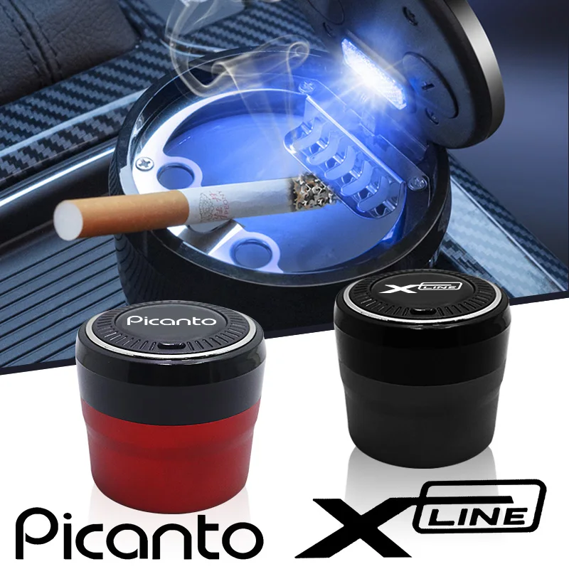 Автомобильная пепельница cenicero abs светодиодная кнопка переключатель для kia picanto xline автомобильные аксессуары