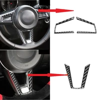 carbon fiber steering wheel frame cover sticker interior car accessorie fit for mazda mx5 miata roadster mx 5 nd 2016 up