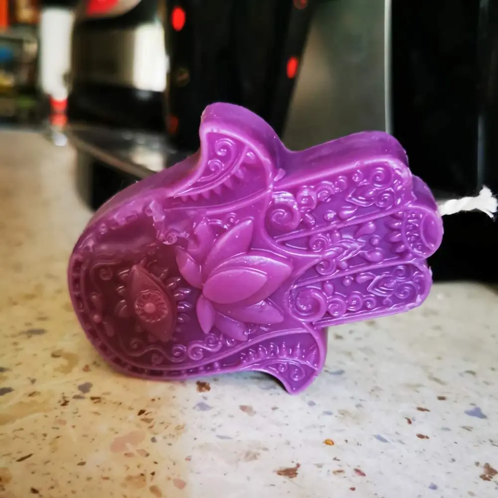 Силиконовая форма для мыла HAMSA Lotus в ладони ручная Khamsah самостоятельного