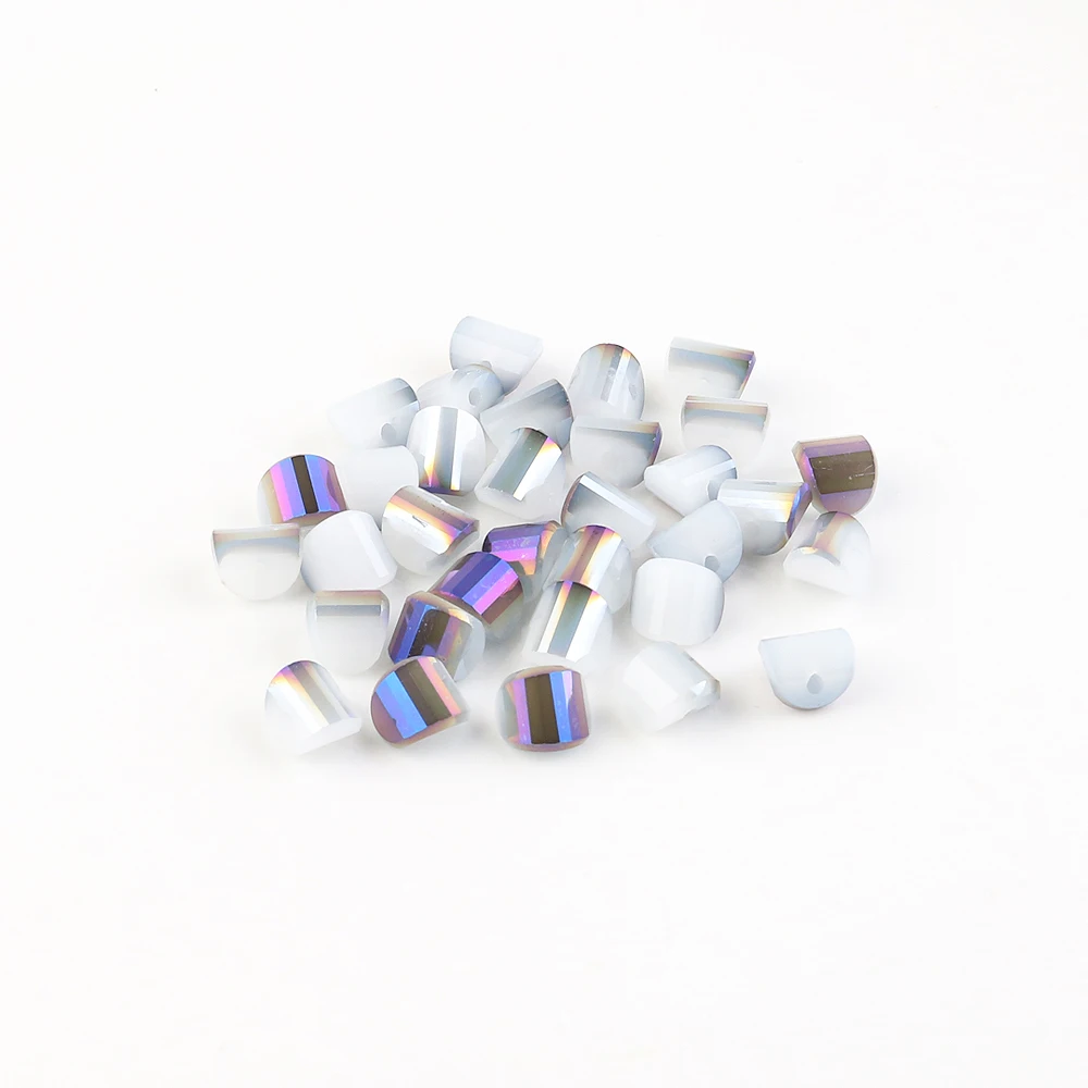 4/6/8mm Crystal Glass Plated Beads With Flat Bottom China Jewelry Beading Wholesale In Bluk Crafts Material Necklace Accessories | Всё для