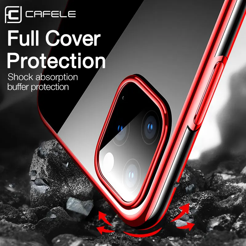Cafele Оригинальный чехол для телефона iPhone 11 Pro Max ТПУ мягкий pro max покрытие блестящая