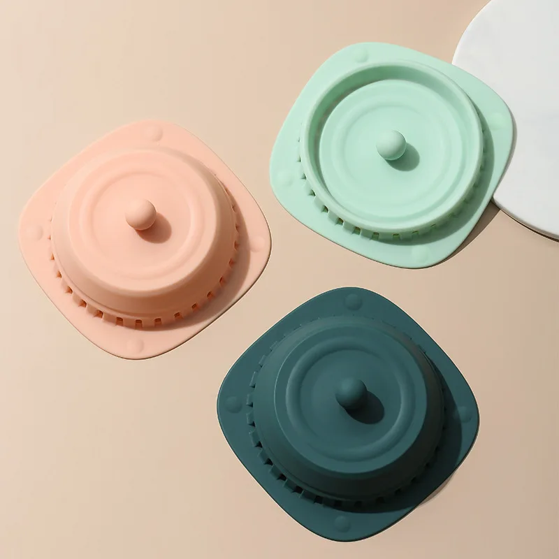 

Kitchen Bathroom Sink Plug Silica Gel Filter Screen Floor Drain Cover Toilet Sewer Toilet Insect And Odor Proof Floor Drain