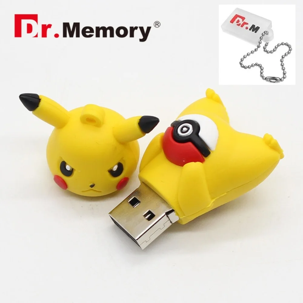 Покемон USB флэш накопитель желтый Dr. Память 4 ГБ 8 оперативной памяти 16 Гб
