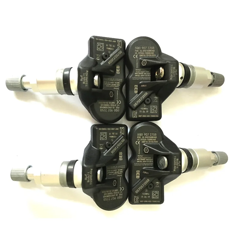 4 шт. для Au-di A6 Q7 R8 RS4 S4 S6 Por-sche для Volkswagen Tou-areg 5Q0907275 433 МГц TPMS датчик контроля давления в шинах