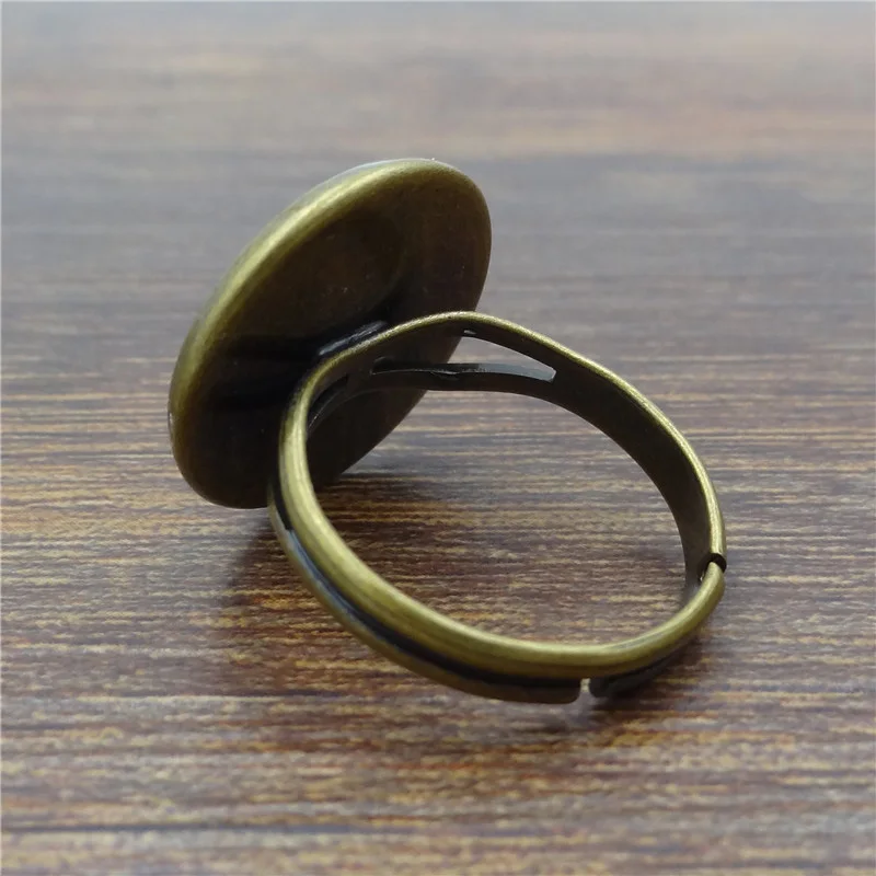 Ювелирные изделия van gogh круглая стеклянная кольца старинное бронзовое кольцо