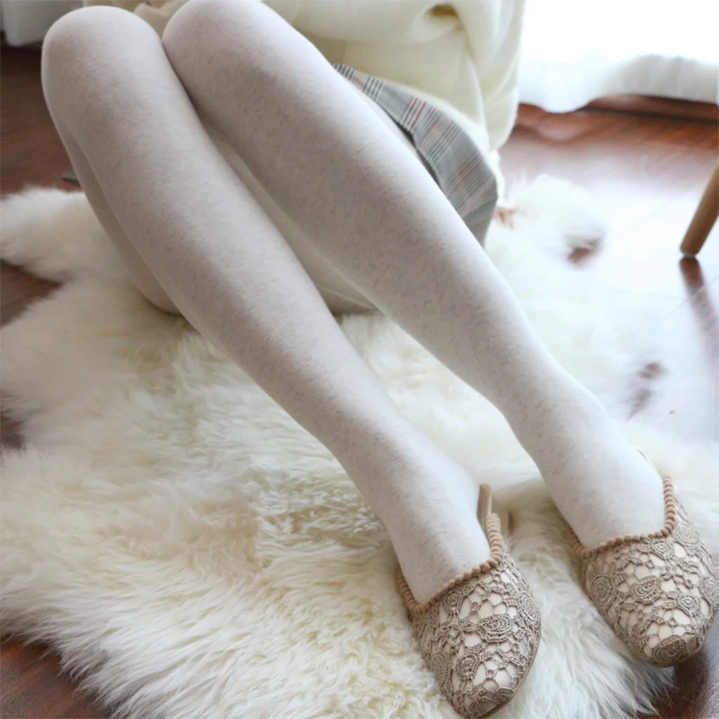 Зимние хлопковые кашемировые колготки женские осенне зимние теплые плотные