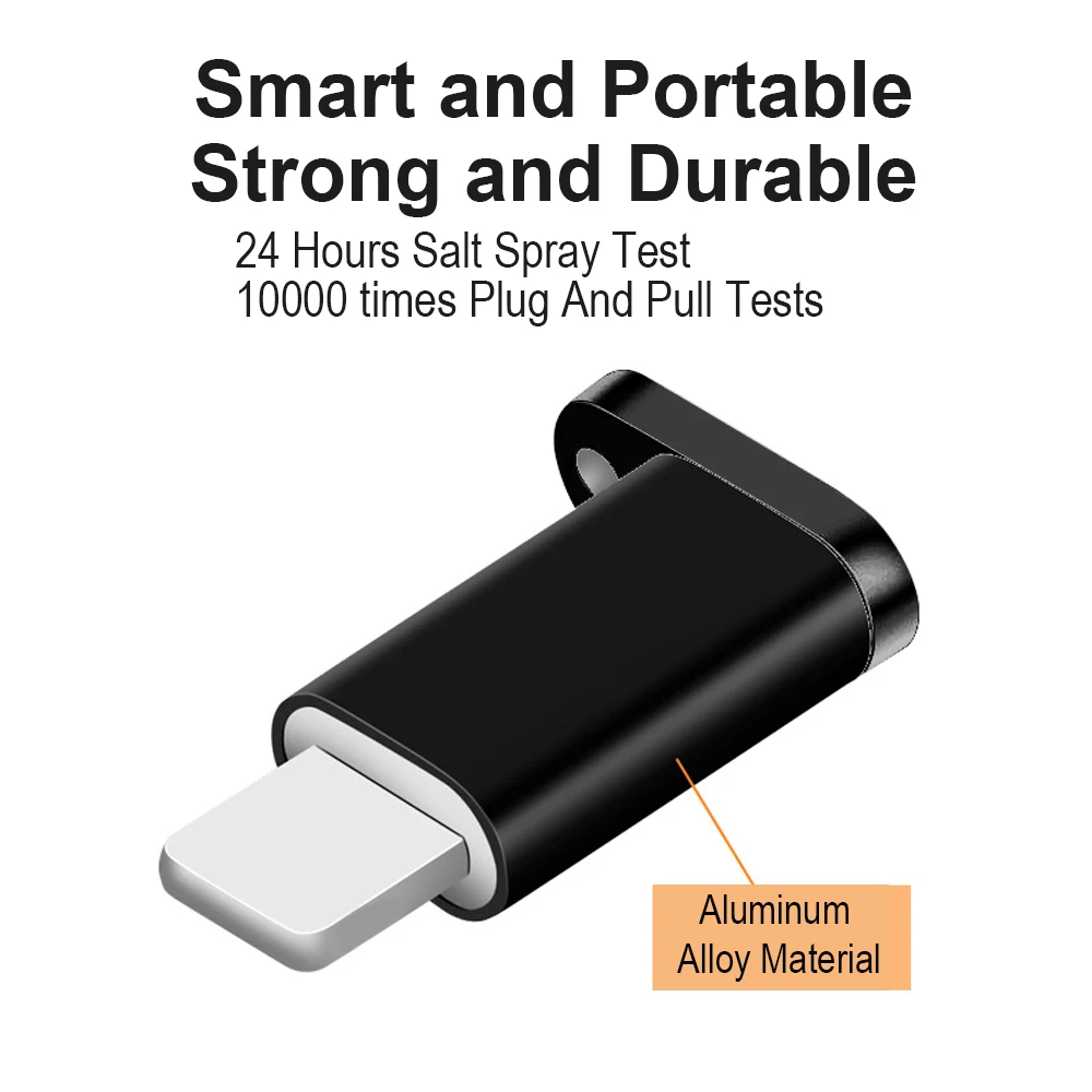 Адаптер VOXLINK Mini Micro USB на Lighting 8 Pin для Apple адаптер с брелоком iphone X XS XR 7 Plus