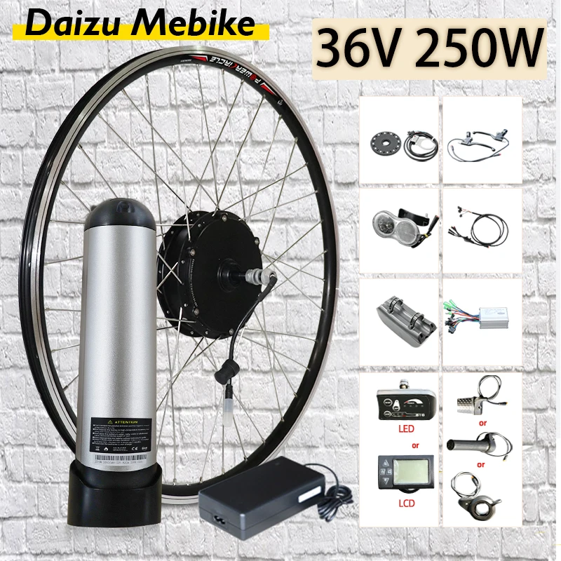

No Tax 36V 250W Electric Bike Conversion Kit 20’’24’’26’’700c Kit Electric Bicycle Converion Kit Bottle Battery Mountain Bike