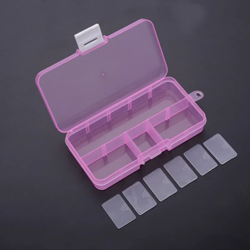 Практичный регулируемый пластиковый ящик для хранения ювелирных изделий серьги