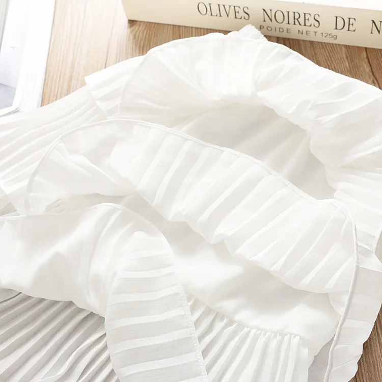 Новая весенняя плиссированная многослойная юбка для маленьких девочек