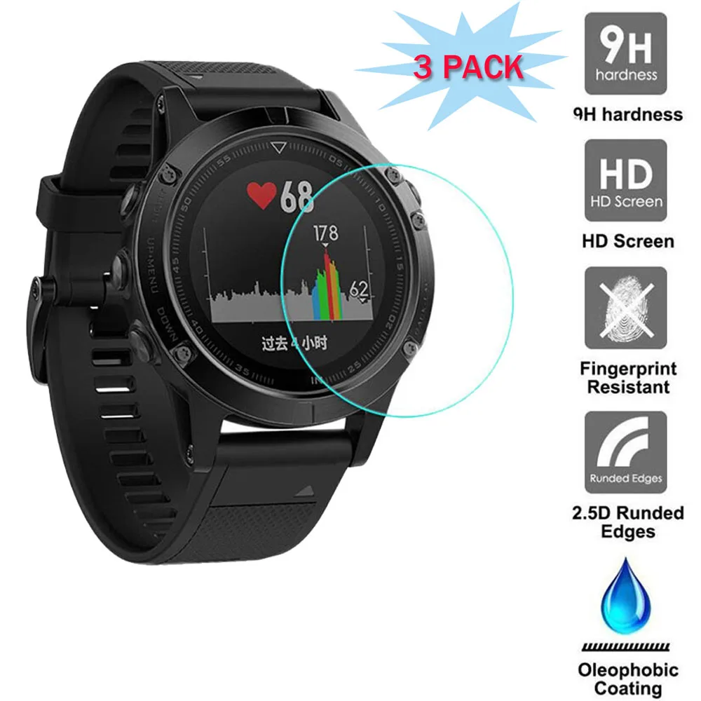 Для garmin Fenix 5 5s Plus 6S 6X 6Pro супер прозрачная защита для экрана Защита от царапин