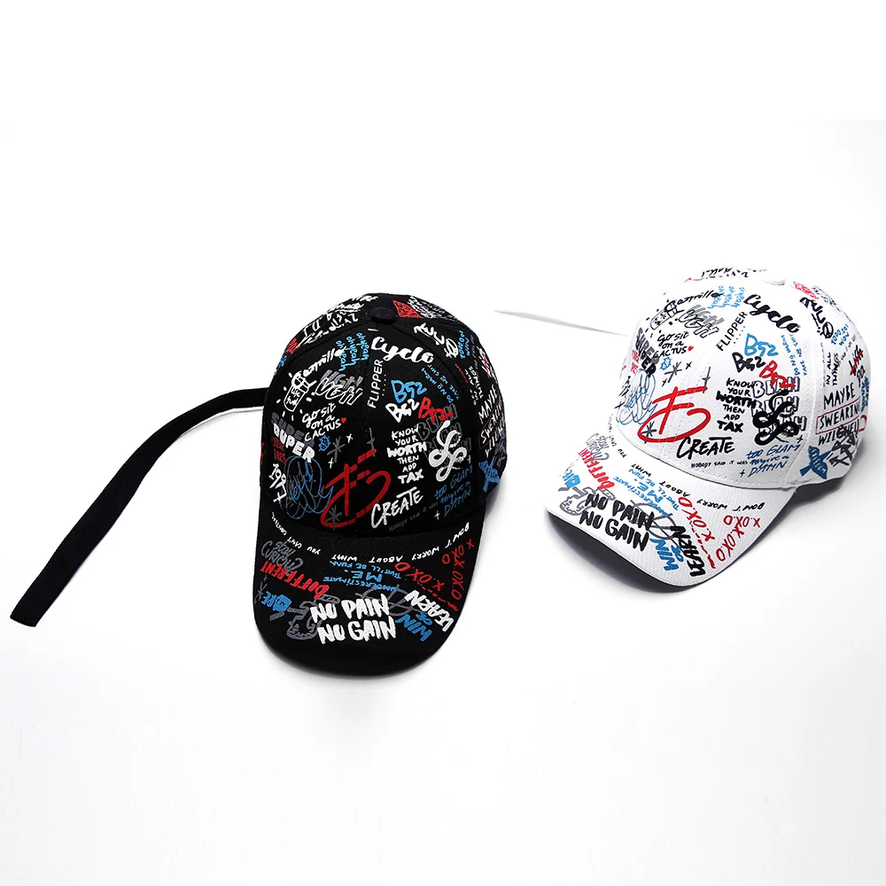 Кепка от солнца для мальчиков и девочек модная бейсболка с милыми граффити кепка